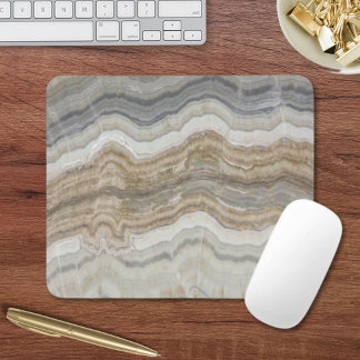 minimalist scandinavian granite brown gray marble mouse pad