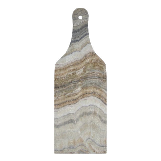 minimalist scandinavian granite brown grey marble cutting board (Front)
