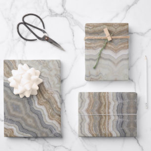 minimalist scandinavian granite brown grey marble wrapping paper sheet