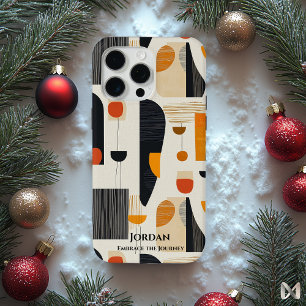 Minimalist Scandinavian Harmony – Geometric Fusion iPhone 15 Pro Max Case