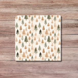Minimalist Scandinavian Neutral Beige Tree Pattern Ceramic Tile