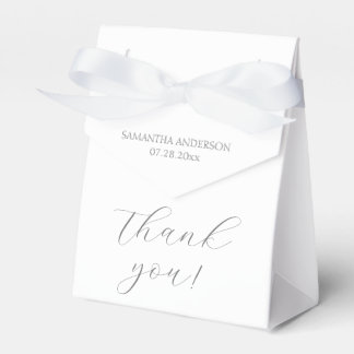 Minimalist Script Baby Shower Thank You Favour Box