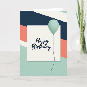 Minimalist Script Birthday Card