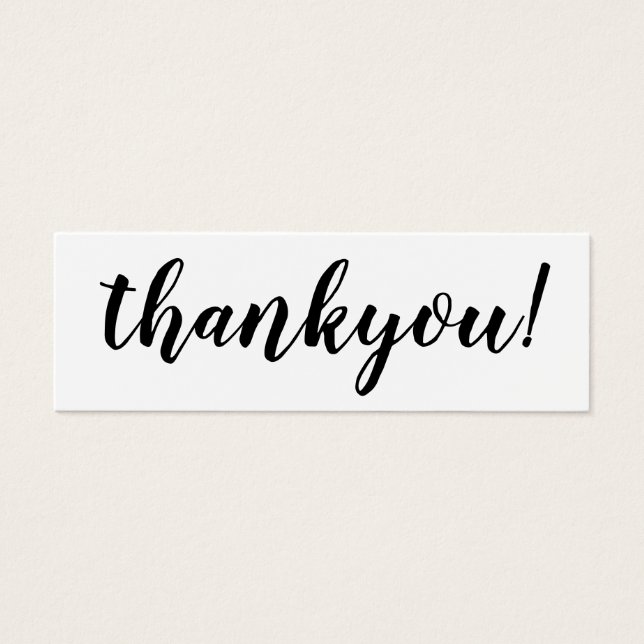 Minimalist Script Business Thank You Order Insert (Front)