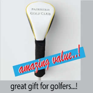 Minimalist  Script 🎨⛳ Creative Genius  Golf Head Cover