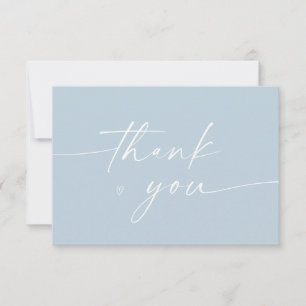 Minimalist Script Elegant Thank You Card