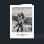Minimalist Script Font Photo Our Vows Card<br><div class="desc">Write your very own vows to the love of your life with this lovely wedding vow card. Each card can be personalised with your names, wedding date & favourite photo. Write your heart's true love to your significant other in your own hand. Custom made just for you and your big...</div>