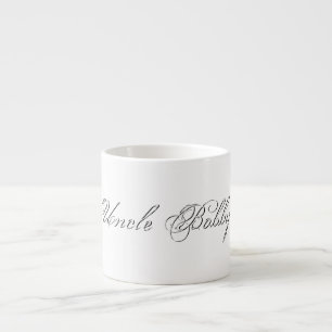 Minimalist Script Lovely 3d Monogram Espresso Cup