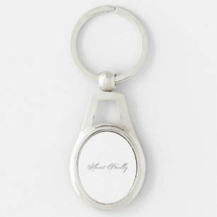 Minimalist Script Lovely 3d Monogram Key Ring