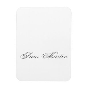 Minimalist Script Lovely 3d Monogram Magnet