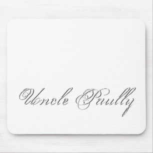 Minimalist Script Lovely 3d Monogram Mouse Pad
