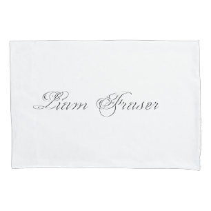 Minimalist Script Lovely 3d Monogram Pillowcase