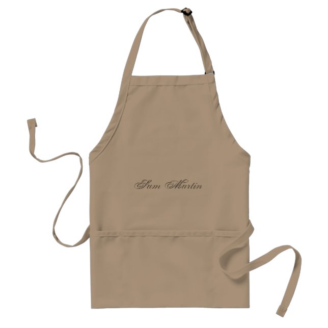 Minimalist Script Lovely 3d Monogram Standard Apron (Front)