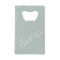 Minimalist Script Personalised Name Dusty Blue
