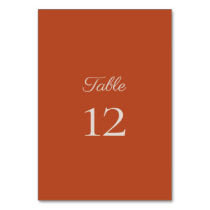 Minimalist Script Pumpkin Spice Table Card