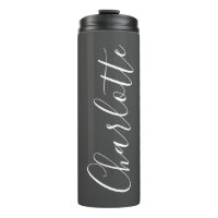 Minimalist Script Typography Name Black and White