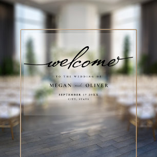 Minimalist Script Wedding Welcome