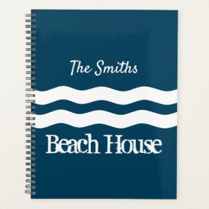 Minimalist Sea Waves Nautical Coastal Planner