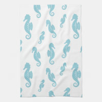 Minimalist Seahorse Ocean Seamless Pattern (1)