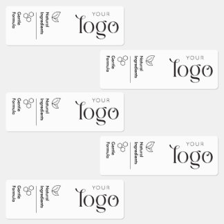 Minimalist Seal Label Natural Product Icons & Logo