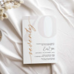 Minimalist Seventy 70th Birthday Party Invitation<br><div class="desc">This minimalist typography 70th birthday party invitation is perfect for a modern birthday party. The simple design features classic minimalist black and white typography with a modern feel. Customisable in any colour. Keep the design minimal and elegant, as is, or personalise it by adding your own graphics and artwork. For...</div>