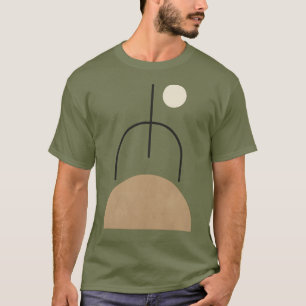 Minimalist Shapes Artwork Men's Dark T-Shirt