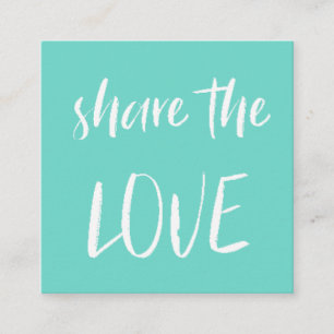 Minimalist Share The Love Loyalty Card