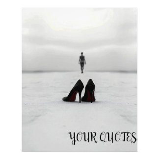 Minimalist Shoes and Distant Figure Photo Print