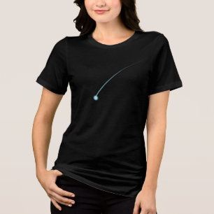 Minimalist Shooting Star Celestial Night Sky Tri-Blend Shirt