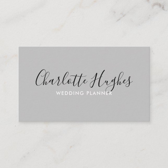 Minimalist Signature Business Card (Front)