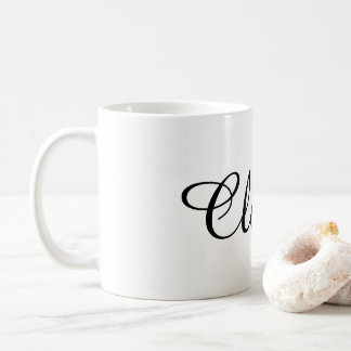 Minimalist Signature Personlized Name Coffee Mug
