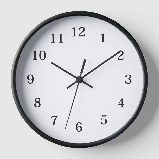 Minimalist Silent Wall Clock – Modern (Front)
