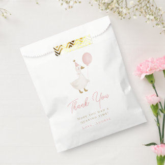 Minimalist Silly Goose Birthday Thank You Favour Bag