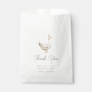 Minimalist Silly Goose Birthday Thank You Favour Bag