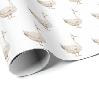 Minimalist Silly Goose Kid's Birthday  Wrapping Paper
