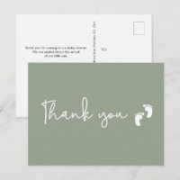 Minimalist simple Baby shower Sage Green