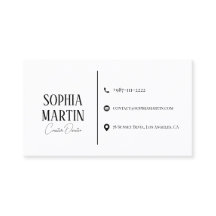 Minimalist Simple Business Card with Modern Design