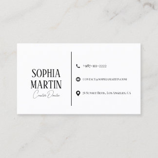 Minimalist Simple Business Card with Modern Design