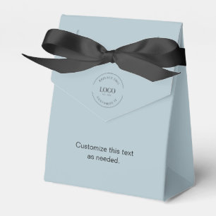 Minimalist Simple Business Event Logo Custom blue Favour Box