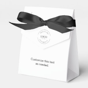 Minimalist Simple Business Event Logo Custom  Favour Box