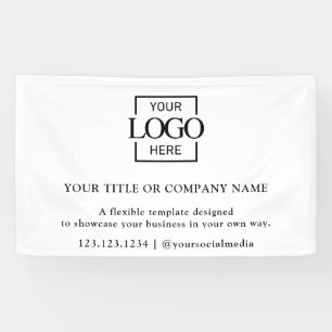 Minimalist Simple Business Logo Professional Banner