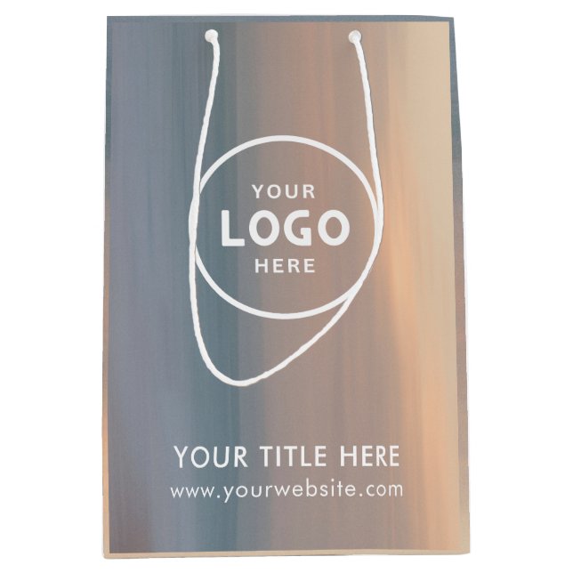 Minimalist Simple Business Modern Gift Bag (Front)