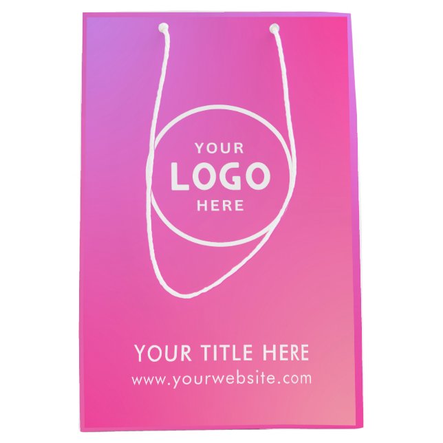 Minimalist Simple Business Modern Gift Bag (Front)