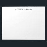 Minimalist Simple Clean Classic Modern Basic Grey Notepad<br><div class="desc">Professional Simple Classic Modern Basic Grey Notepad
You can easily customise the colour of the text with the 'Customise' tool or feel free to contact me.</div>