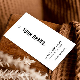 Minimalist Simple Clothing Boutique Label Hang Tag