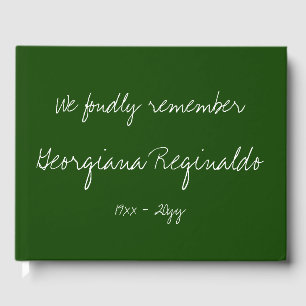 Minimalist & Simple Condolences Guestbook