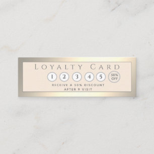 Minimalist simple elegant luxury luminous loyalty card