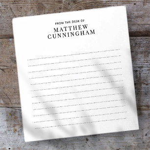 Minimalist Simple Elegant Modern Personal Custom Notepad