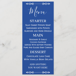 MINIMALIST SIMPLE FAMILY CHRISTMAS PARTY DINNER MENU