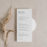 Minimalist Simple Font Wedding Menu Card<br><div class="desc">Designed to coordinate with our Minimalist All In One Collection, this customisable matching wedding menu card features a clean and simple layout, with simple font. For more advanced customisation of this design, e.g. changing layout, font or text size please click the "CUSTOMIZE" button above. Please contact me for any questions!...</div>